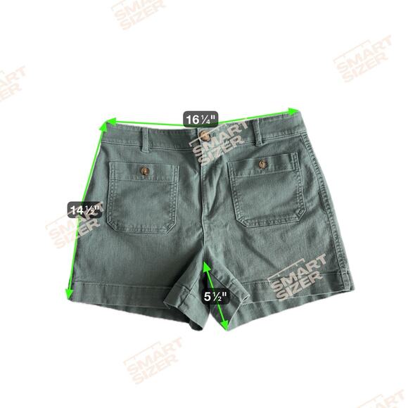 3 for $9 Loft The Palmer Short 6 Green - Picture 5 of 7